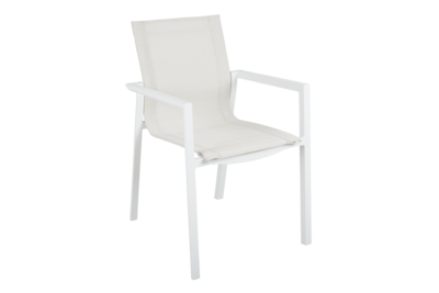 Delia stol med armlæn White_Offwhite