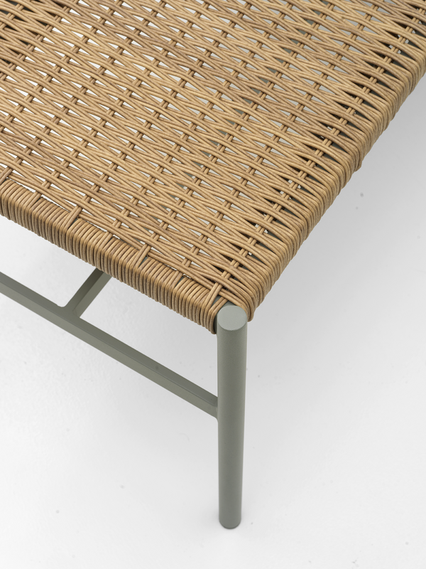 DK bænk Dusty Green/Natur