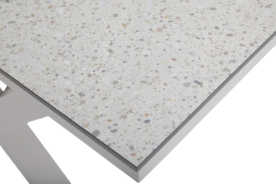 Hillmond spisebord Khaki/Terrazzo