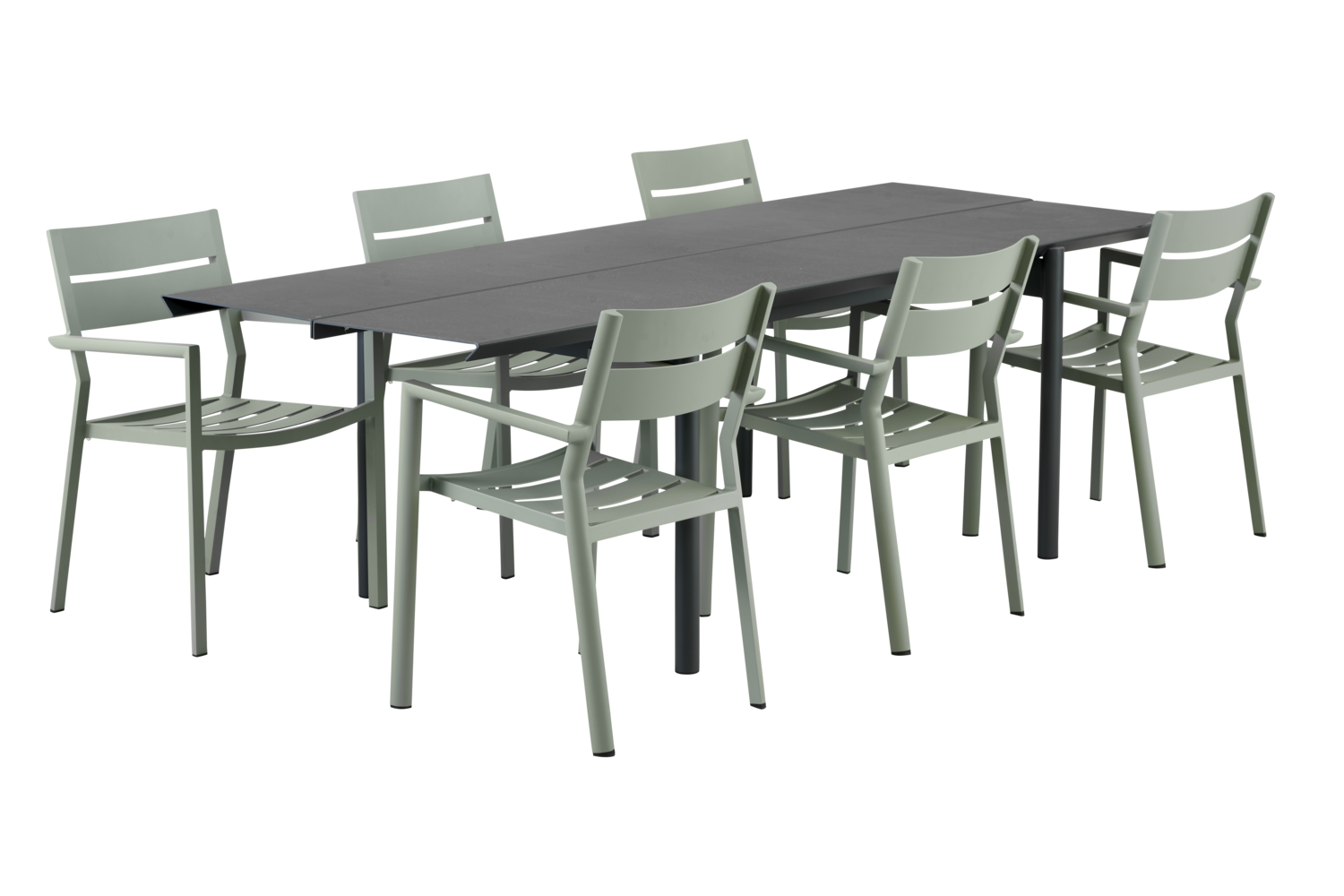 Delia stol med armlæn Dusty Green