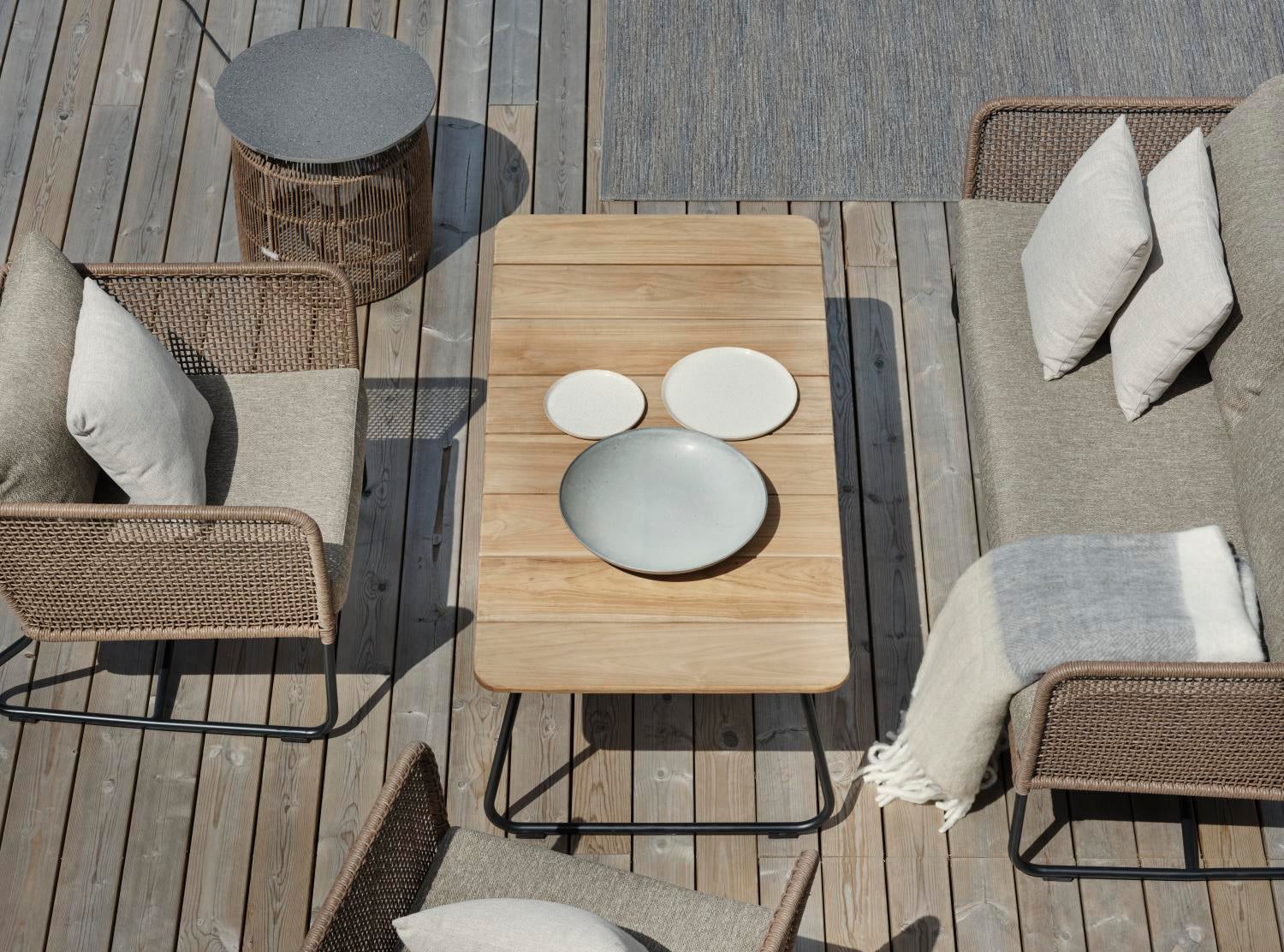 Nolli sofabord Sort/teak