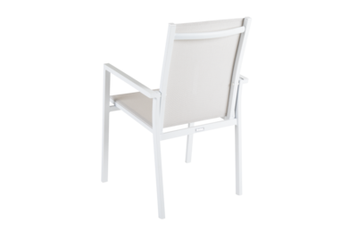 Avanti stol med armlæn Hvid/hvid