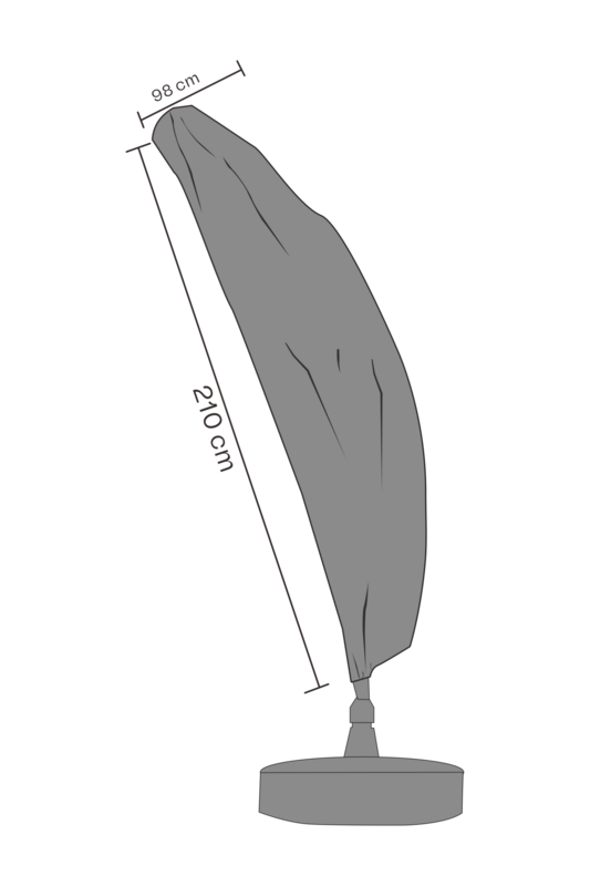Møbel cover parasolovertræk Black-Waterproof
