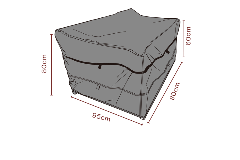 Møbelovertræk lænestol Sort