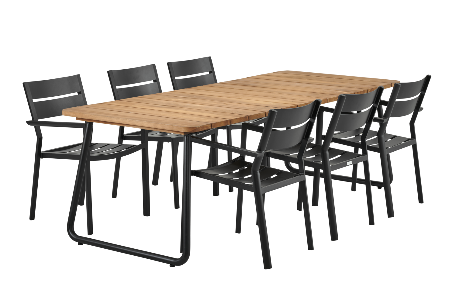 Delia stol med armlæn Sort