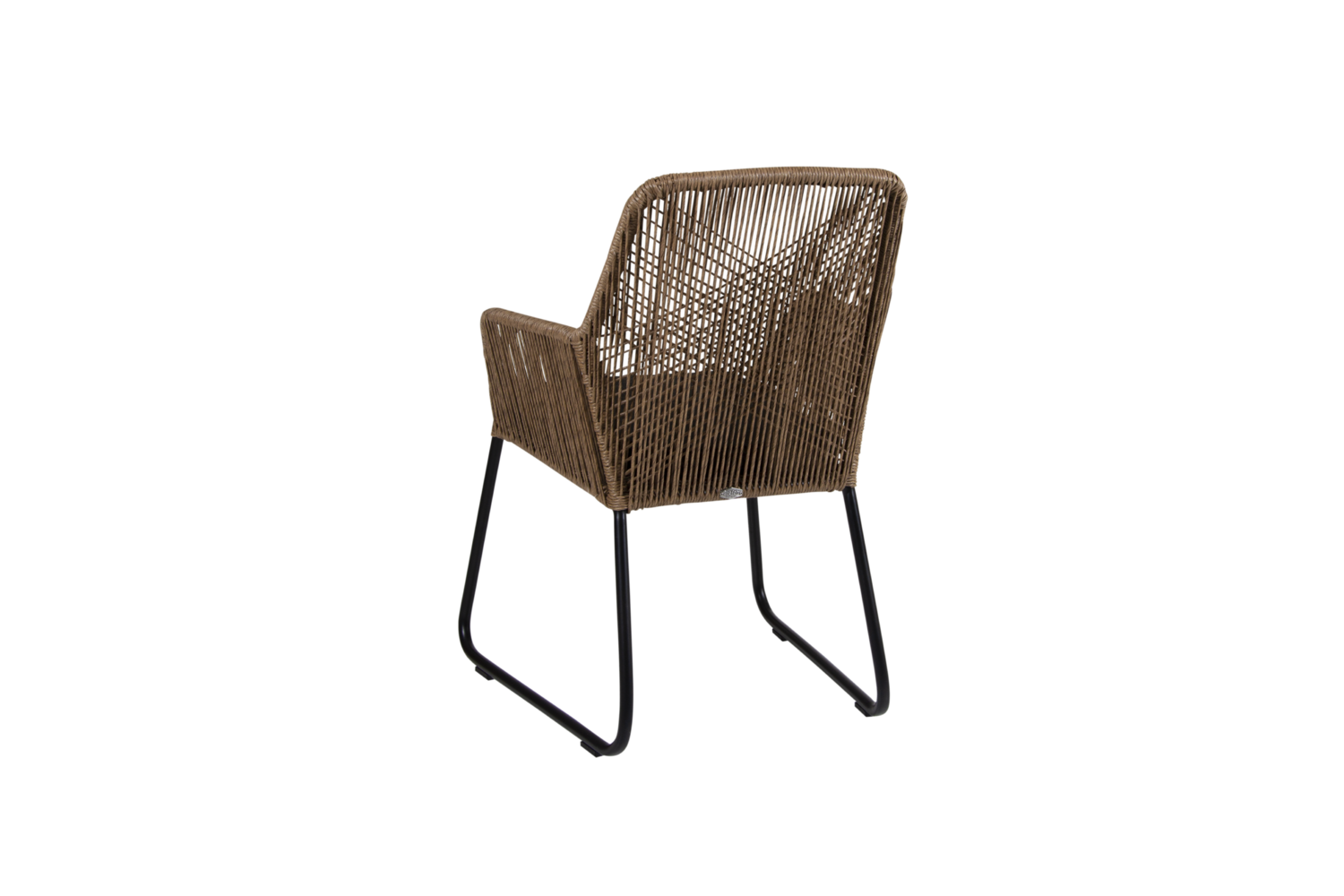 Midway stol med armlæn Natur/sort