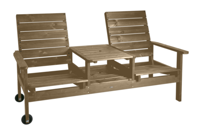 Du & Ja 2-personers sofa Brun
