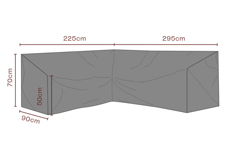 Möbelskydd hjørnesofa Black-Breathable