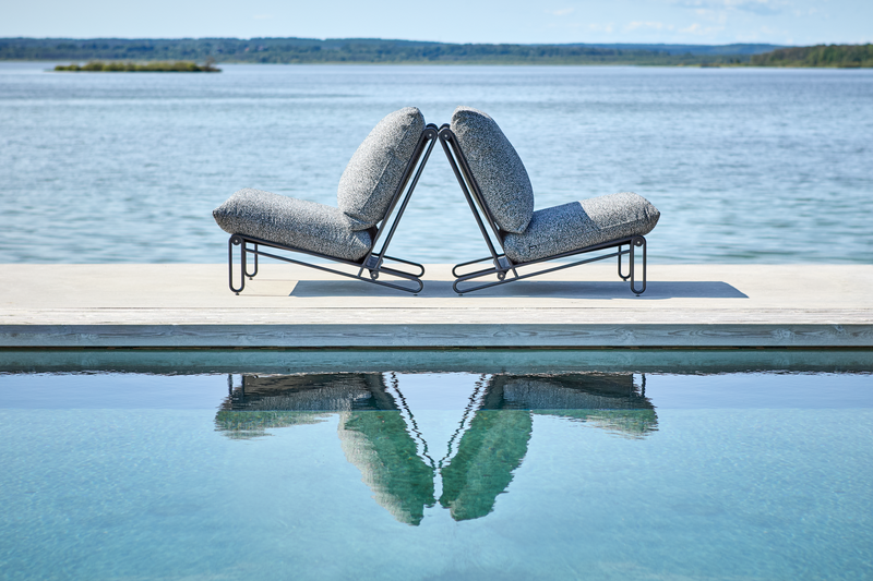 Blixt loungestol Sort/Teddy Ant