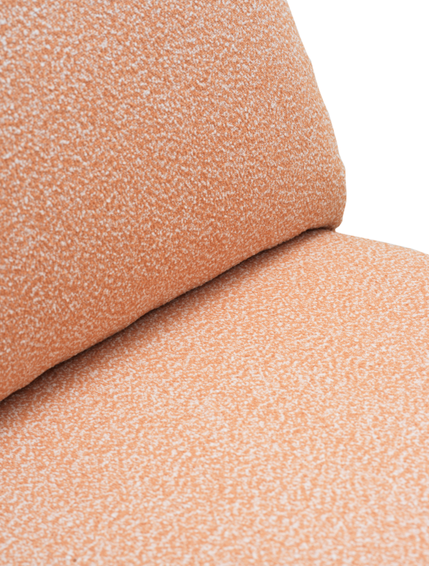 Blixt loungestol Pearl White/Teddy Orange