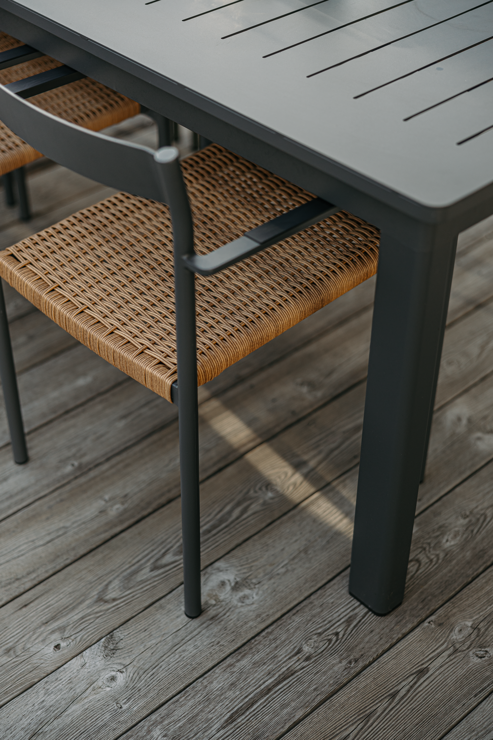 DK spisebordsstol Antracit/Natur