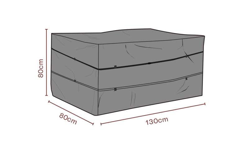 Møbelovertræk hyndeboks Sort