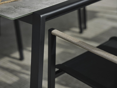 Lyra spisebordsstol Sort/grå