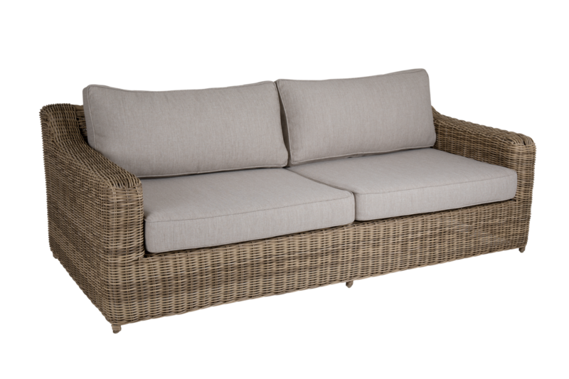 Glendon 3-personers sofa Rustic/Beige