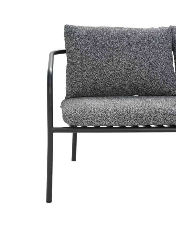 Bendt 2-personers sofa Sort/Teddy Ant