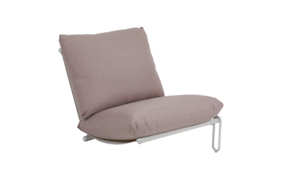 Blixt sæde Hvid/Dusty pink