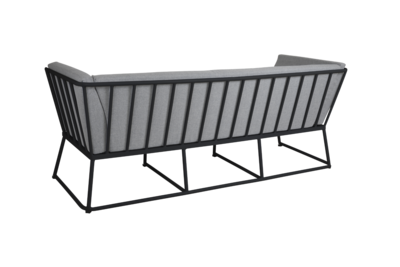Vence 3-personers sofa Black/Pearl Grey
