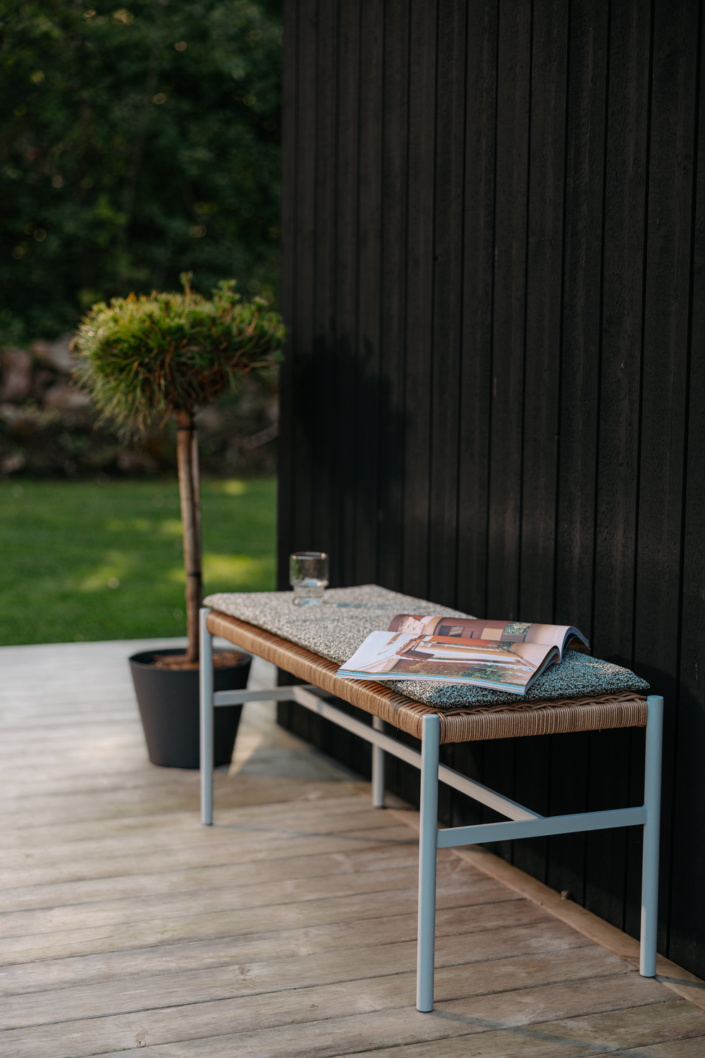 DK bænk Light Grey/Natur