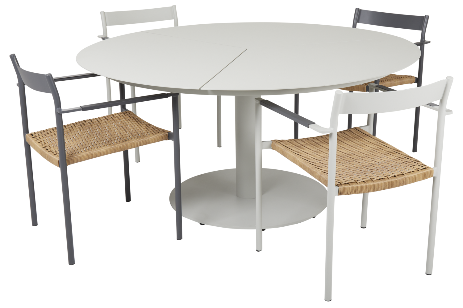 DK spisebordsstol Antracit/Natur