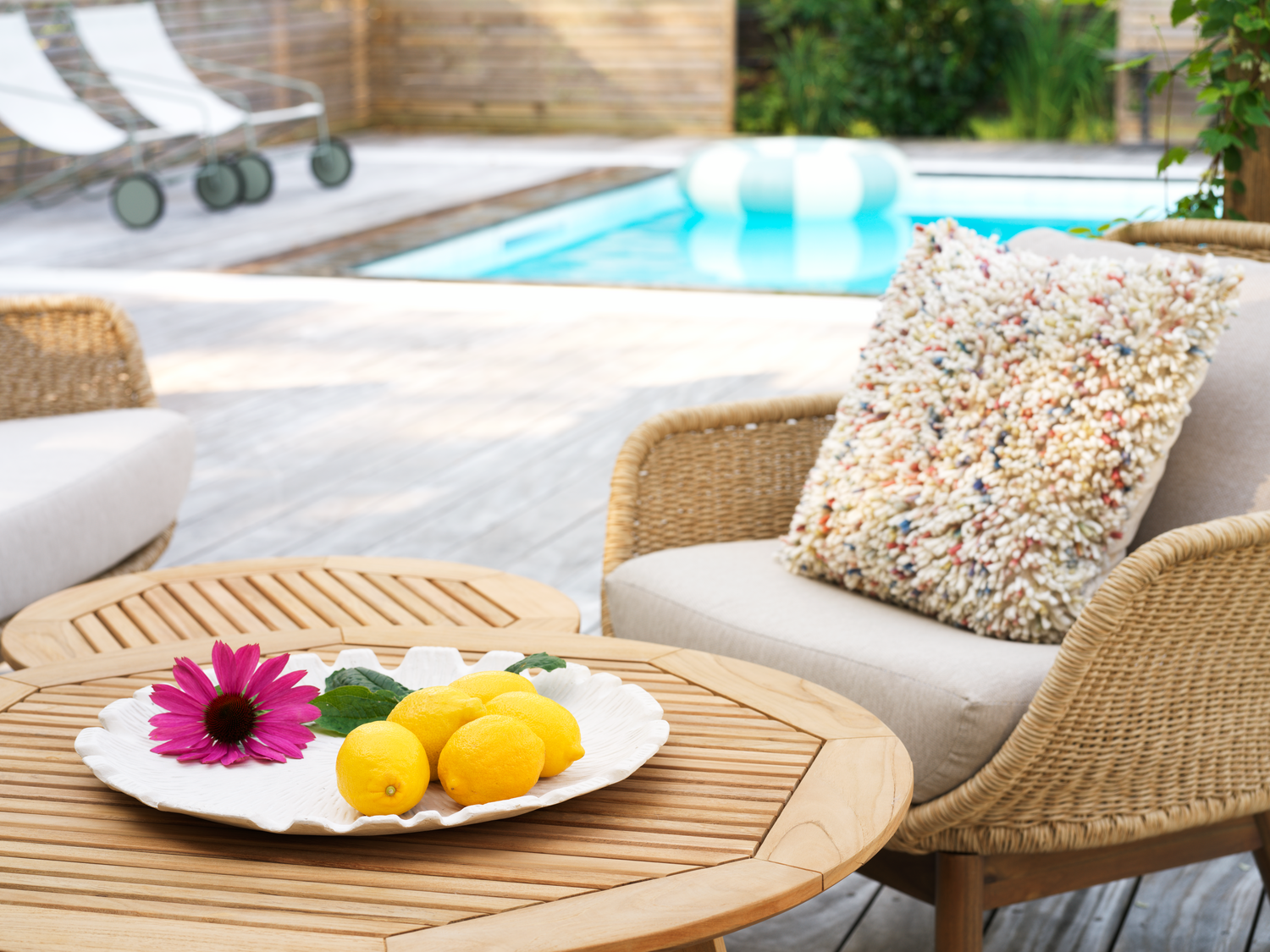 Lily lænestol Twist Straw/Plush Wheat