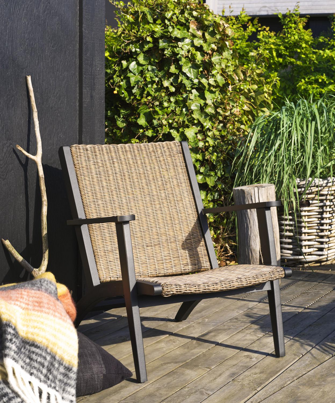 Kira loungestol Black_rustic