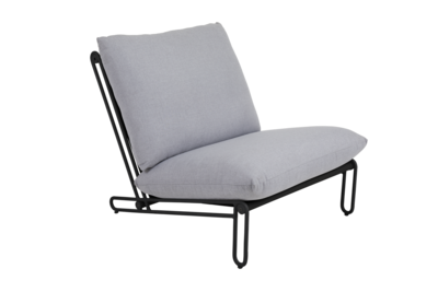 Blixt loungestol Black/Sky Grey