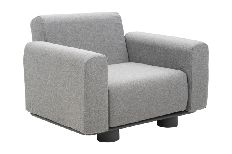 Bolster lænestol Antrasitt/Teddy Grey