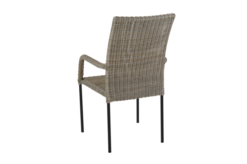 Nypon stol med armlæn Beige/black