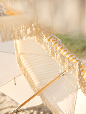 Gatsby parasol Natural/Yellow-White