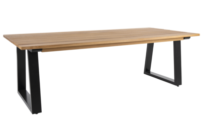 Laurion spisebord Sort/teak