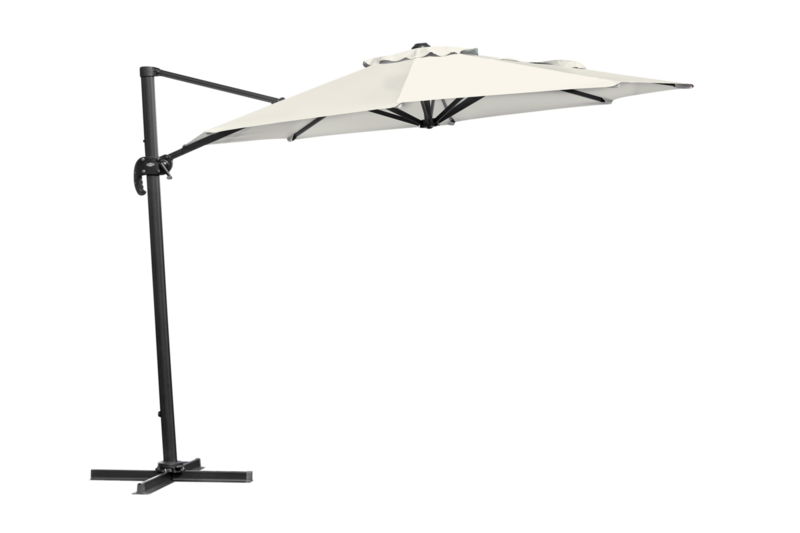 Linz frithængende parasol Antracit/khaki