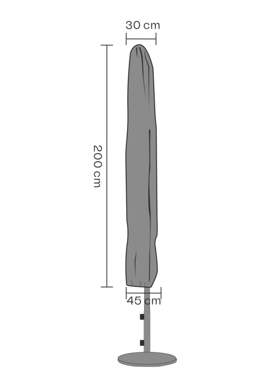 Møbel cover parasol Sort - Water proof