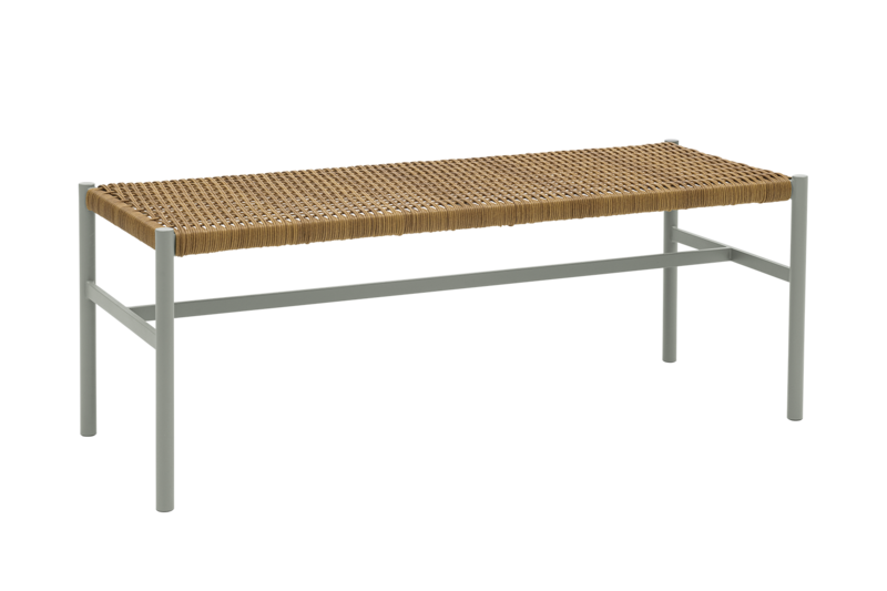DK bænk Light Grey/Natur