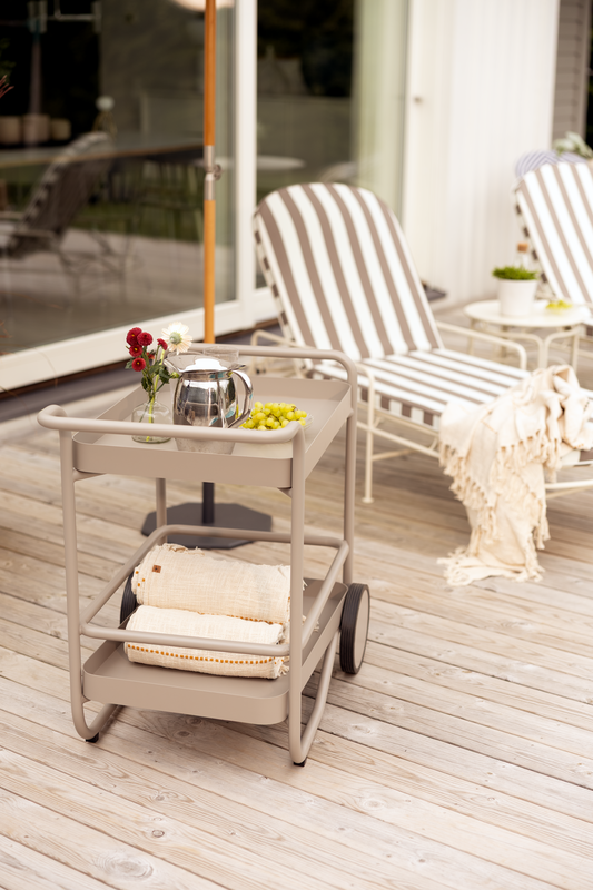 Arts hvileseng Soft White/Beige Stripes