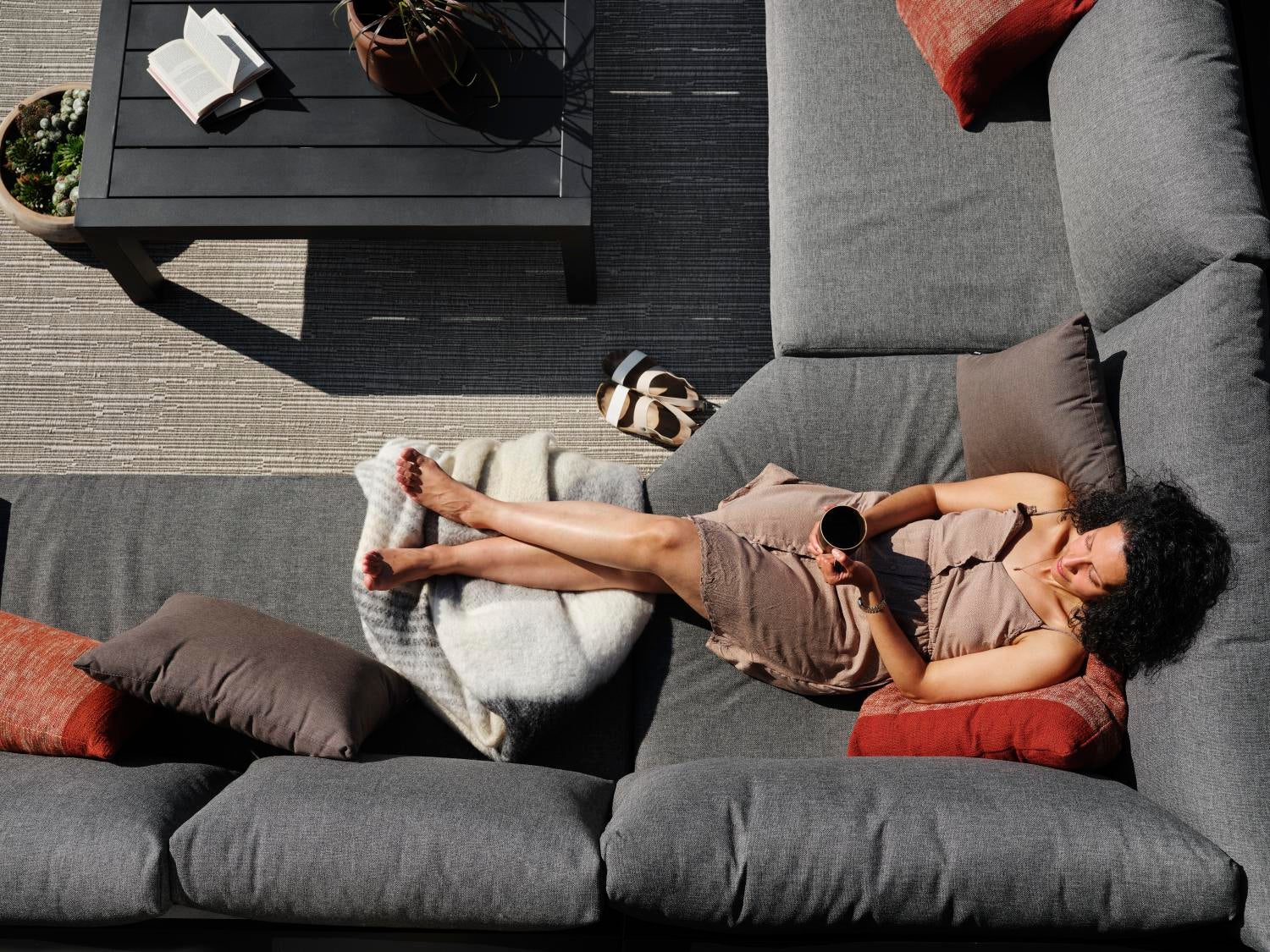 Averio tæppe Lysegrå