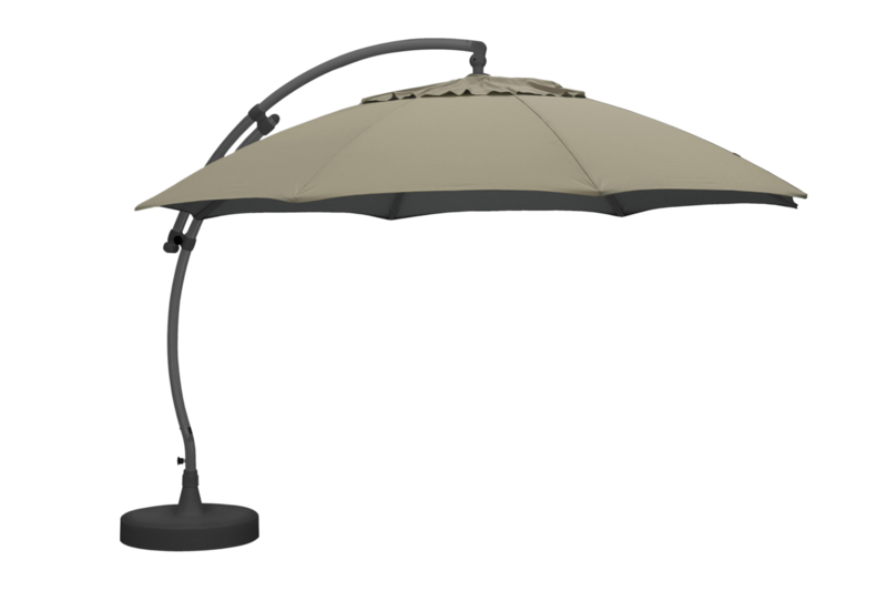 Easy Sun frithængende parasol Antracit/beige