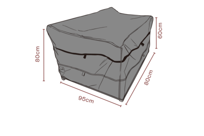 Møbelovertræk lænestol Sort