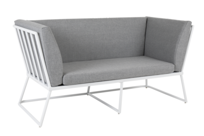 Vence 2-personers sofa Hvid/Pearl grey