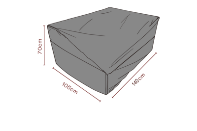 Møbelovertræk sofa Sort