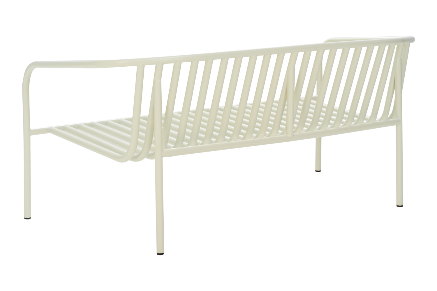 Bendt 2-personers sofa Pearl White/Teddy Orange