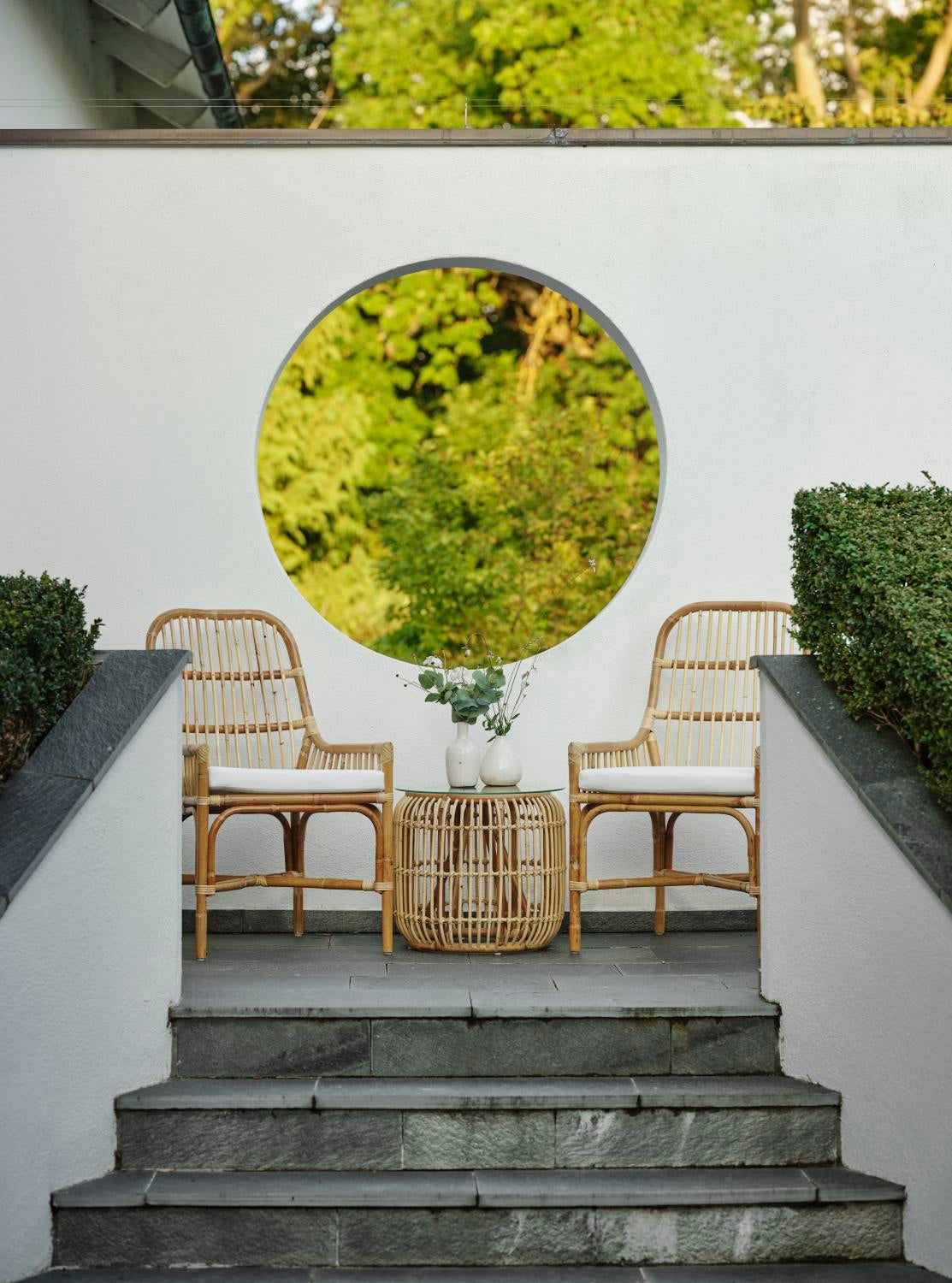 Vallda spisebordsstol Natur/hvid