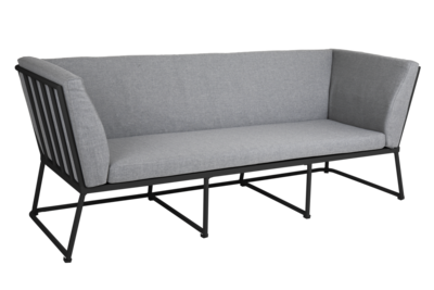 Vence 3-personers sofa Black/Pearl Grey