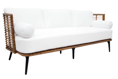 Covelo 3-personers sofa Natur/sort