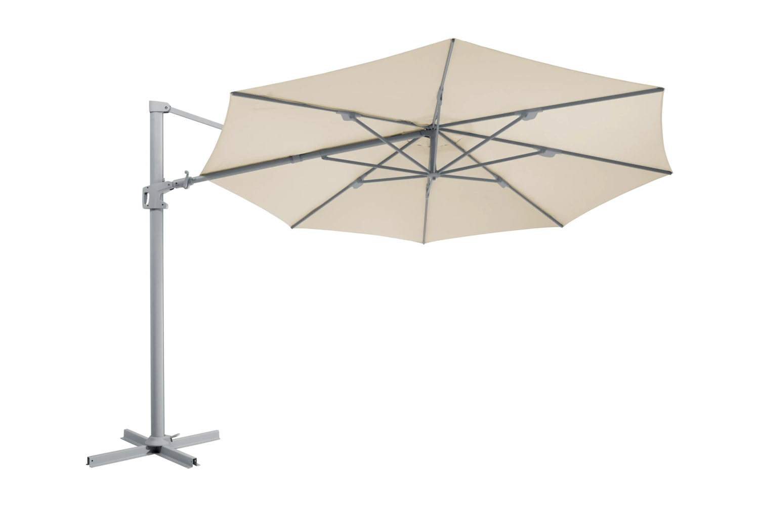 Vinovo frithængende parasol Khaki/Light Grey