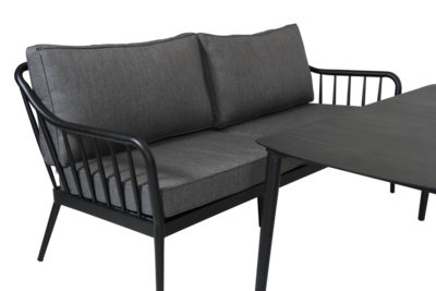 Coleville 3-personers sofa Sort/grå