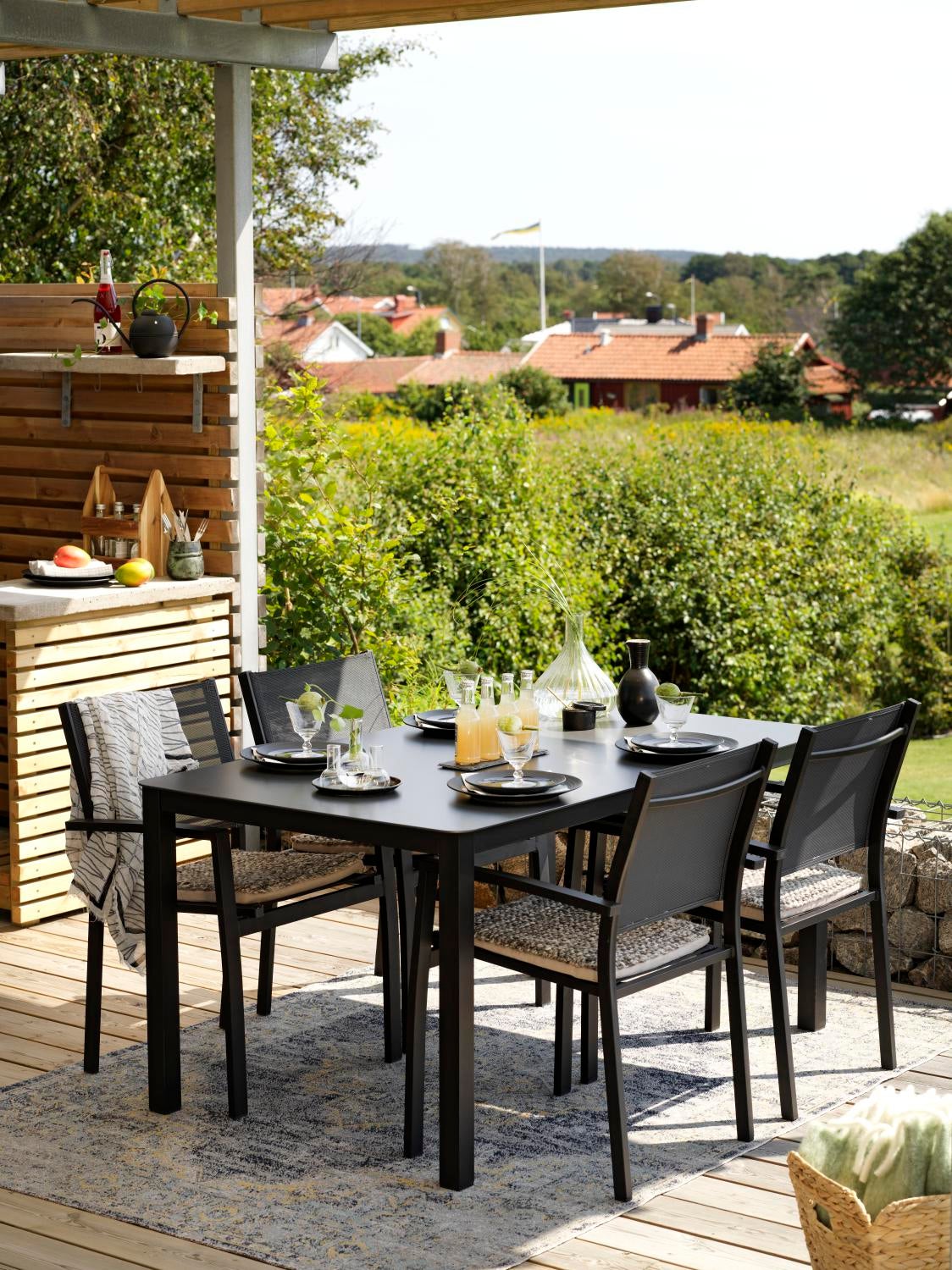 Amarante tæppe Lyseblå/grå