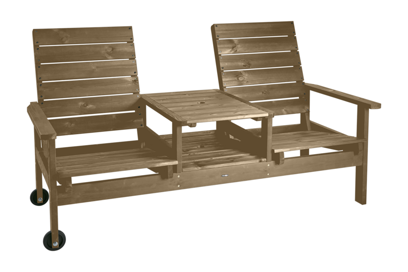 Du & Ja 2-personers sofa Brun