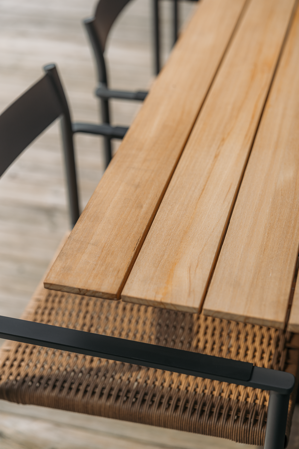 DK spisebordsstol Antracit/Natur