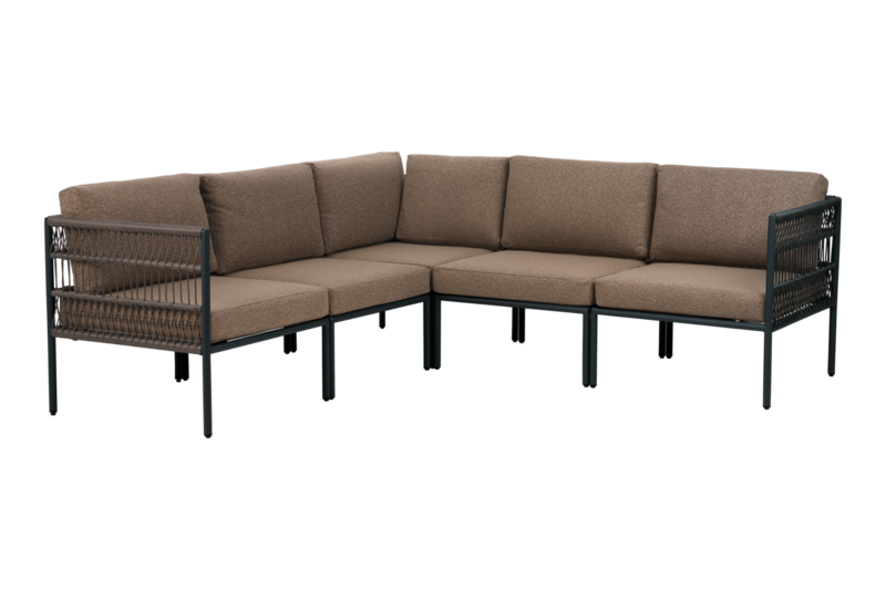 Reno midterste del Svart/Raw Peanut