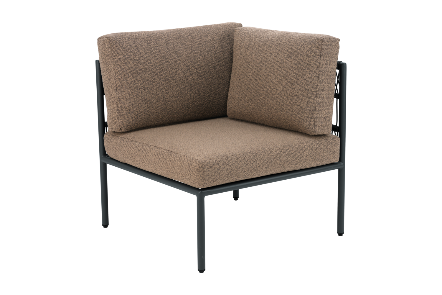 Reno hjørne Svart/Raw Peanut